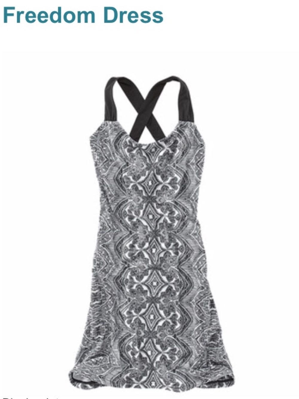 Title Nine Freedom Dress - Black Print